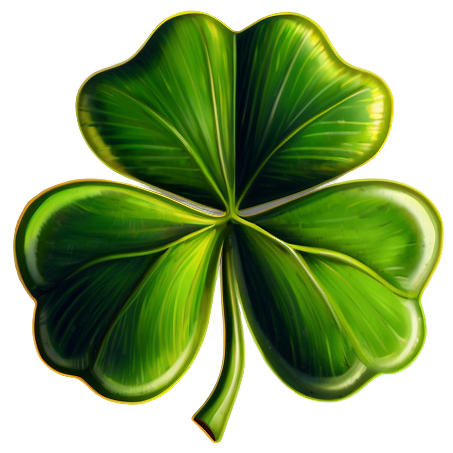 Vintage Shamrock Illustration Png 05242024 PNG Image