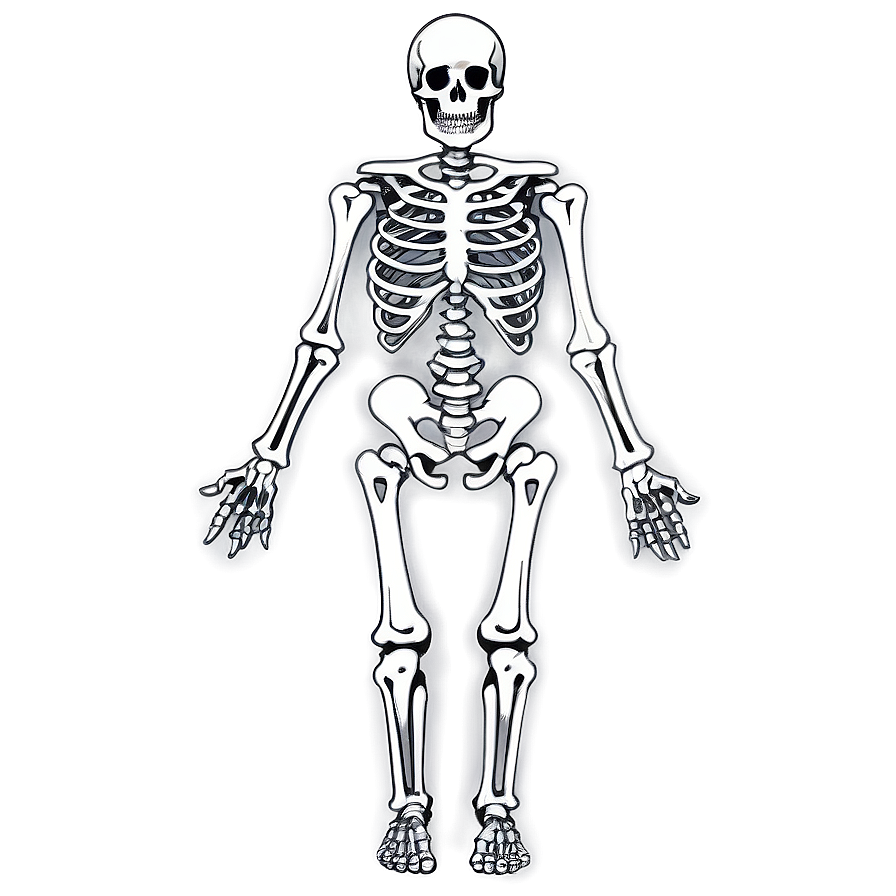 Vintage Skeleton Diagram Png 3 PNG Image