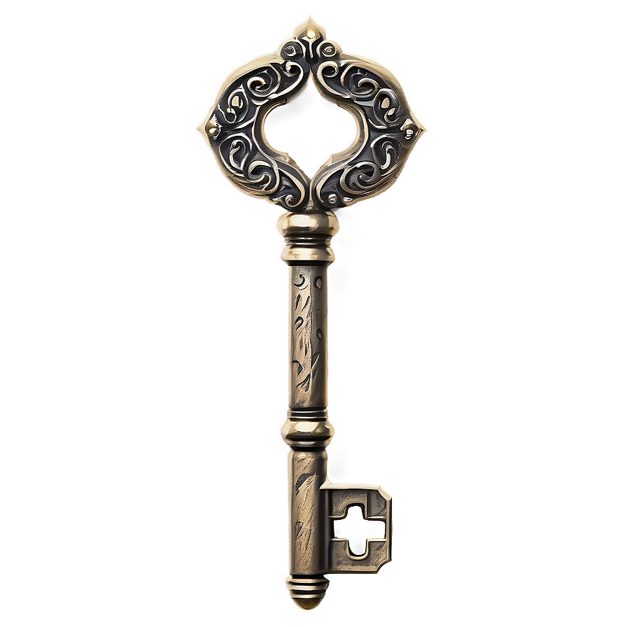 Vintage Skeleton Key Design Png 25 PNG Image