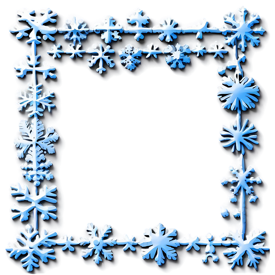 Vintage Snow Border Png Wcy PNG Image