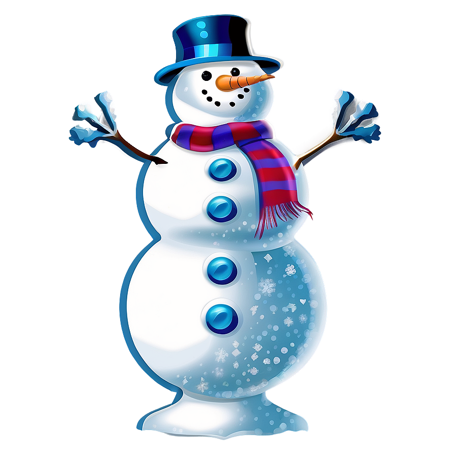 Vintage Snowman Art Png Mdo42 PNG Image