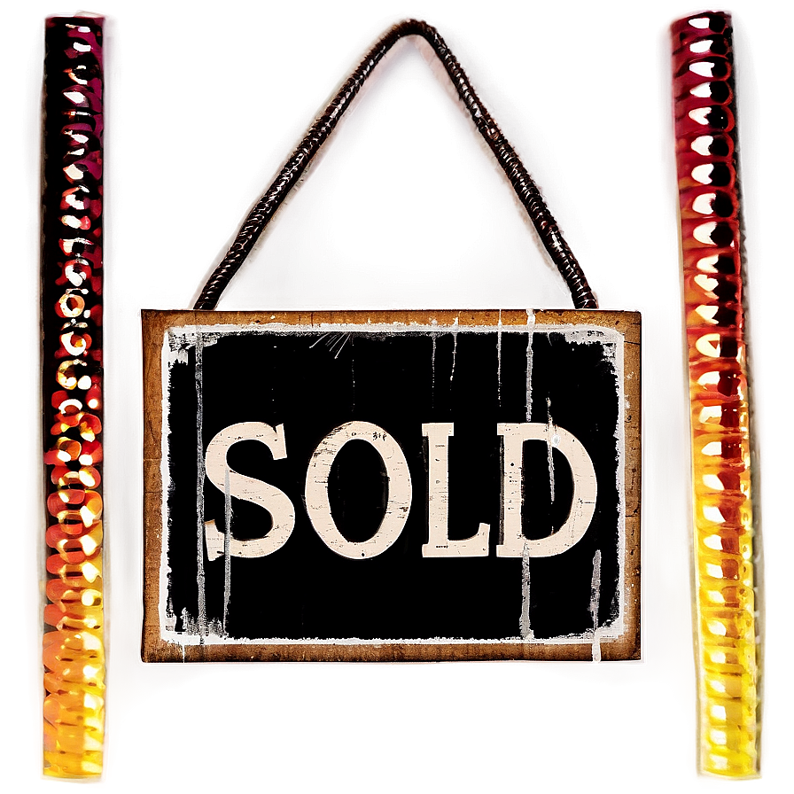 Vintage Sold Sign Png Niq99 PNG Image