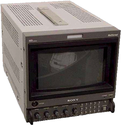 Vintage Sony C R T Monitor PNG Image