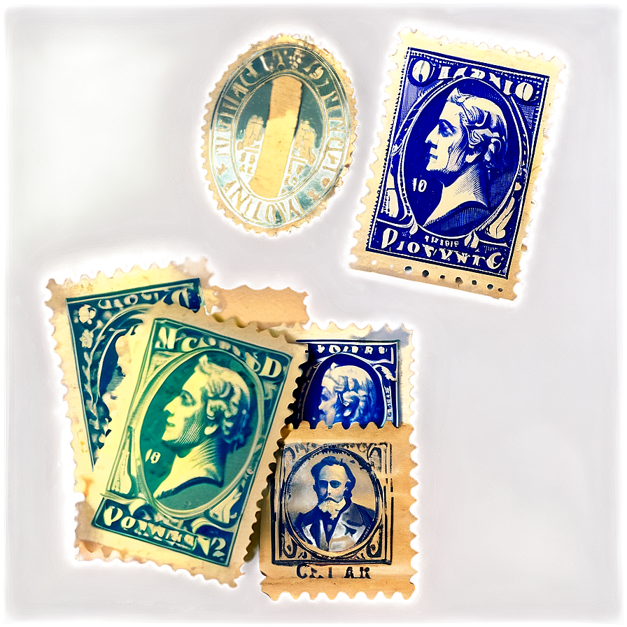 Vintage Stamp Collection Showcase Png 06282024 PNG Image