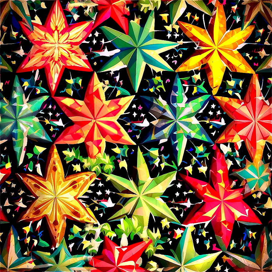 Vintage Star Pattern Png 92 PNG Image