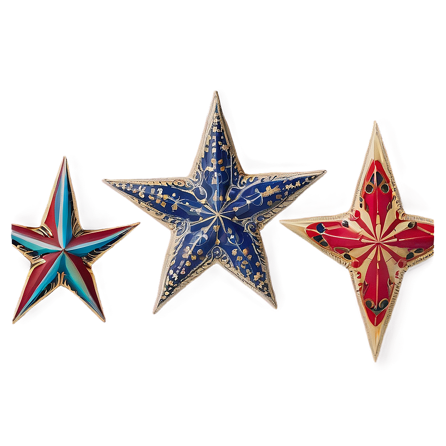 Vintage Star Pattern Png Yop2 PNG Image