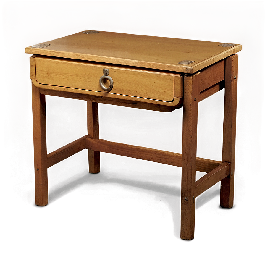 Vintage Student Desk Png 6 PNG Image