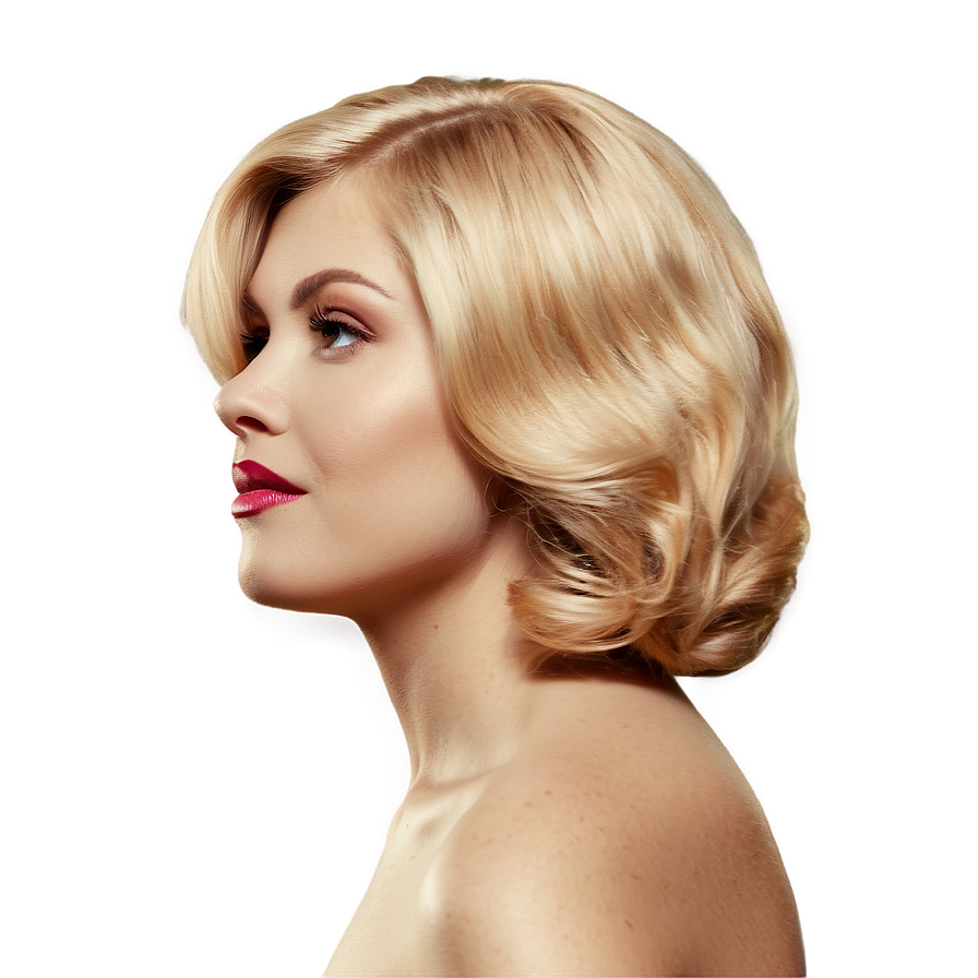 Vintage Style Blond Hair Png Jod89 PNG Image