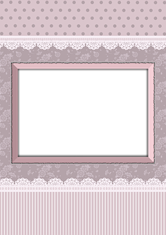 Vintage Style Empty Frame PNG Image