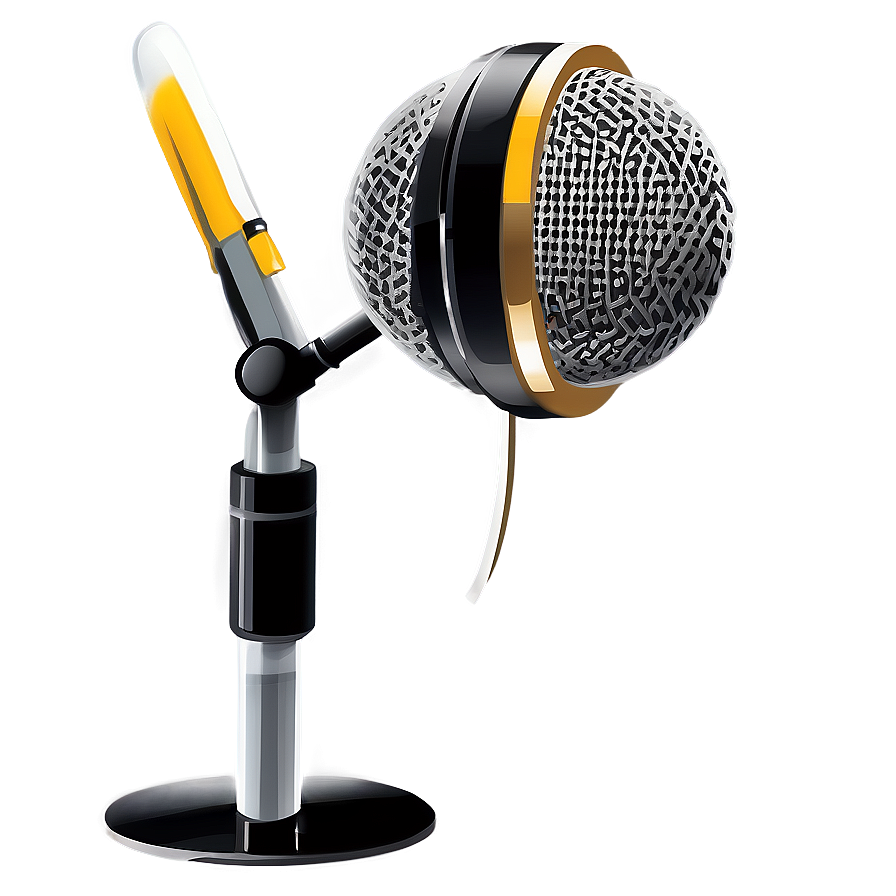 Vintage Style Podcast Microphone Png 69 PNG Image