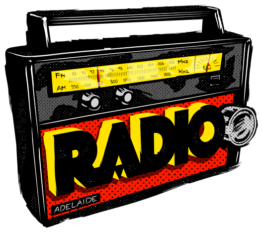 Vintage Style Portable Radio PNG Image