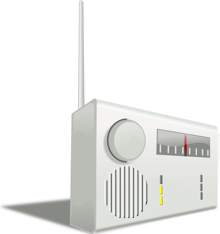 Vintage Style Portable Radio PNG Image