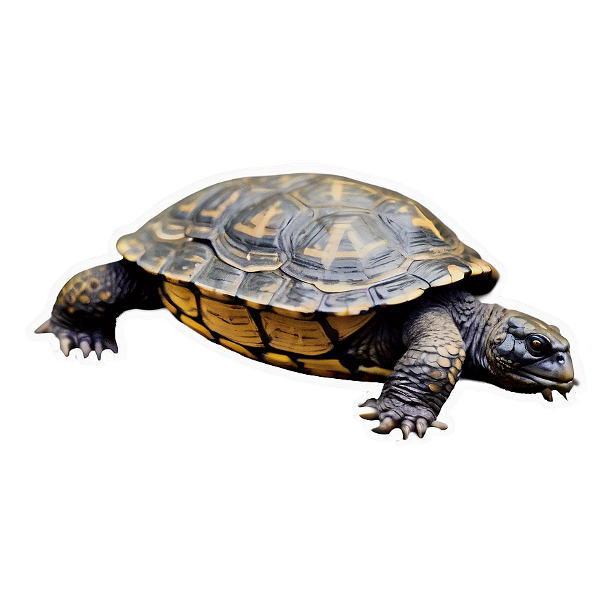 Vintage Style Snapping Turtle Drawing Png 97 PNG Image