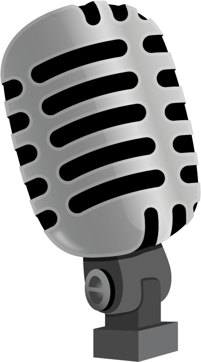 Vintage Style Studio Microphone PNG Image