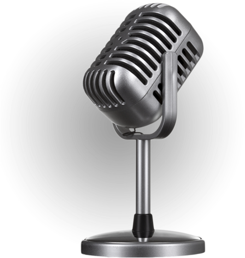 Vintage Style Studio Microphone PNG Image