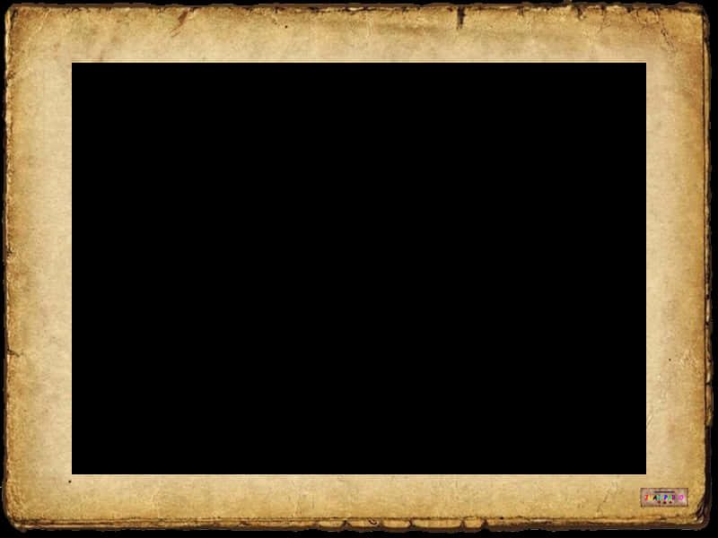 Vintage Styled Blank Frame PNG Image