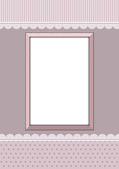 Vintage Styled Empty Frame PNG Image