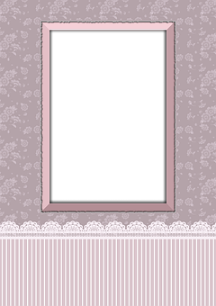 Vintage Styled Empty Frame Wallpaper PNG Image