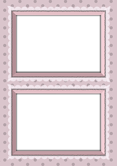 Vintage Styled Empty Frames PNG Image