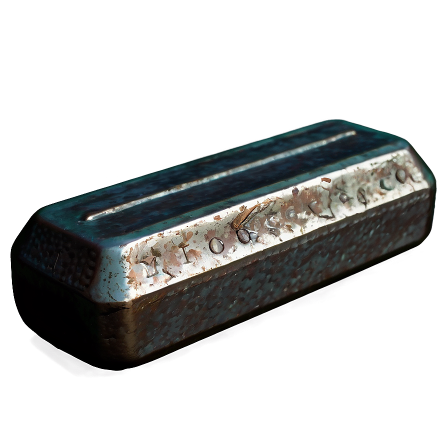 Vintage Styled Iron Ingot Png Byo22 PNG Image