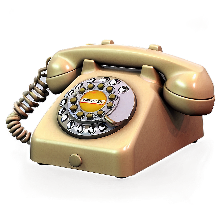 Vintage Styled Phone Png 10 PNG Image