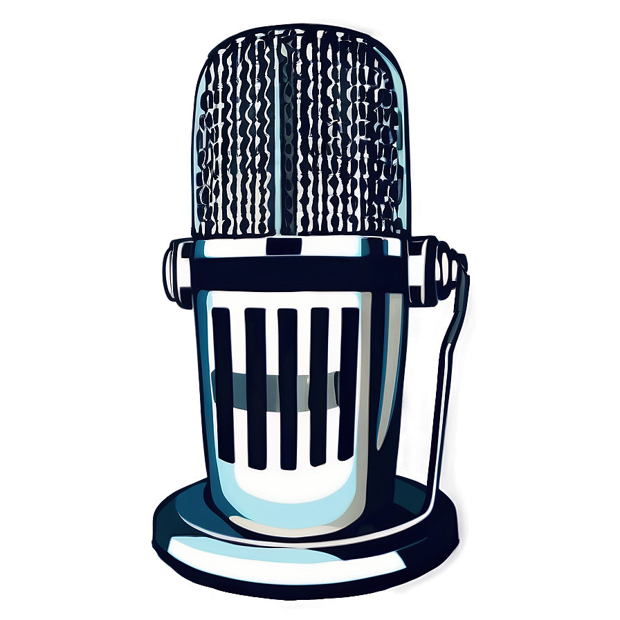 Vintage Styled Radio Mic Png Uaf50 PNG Image