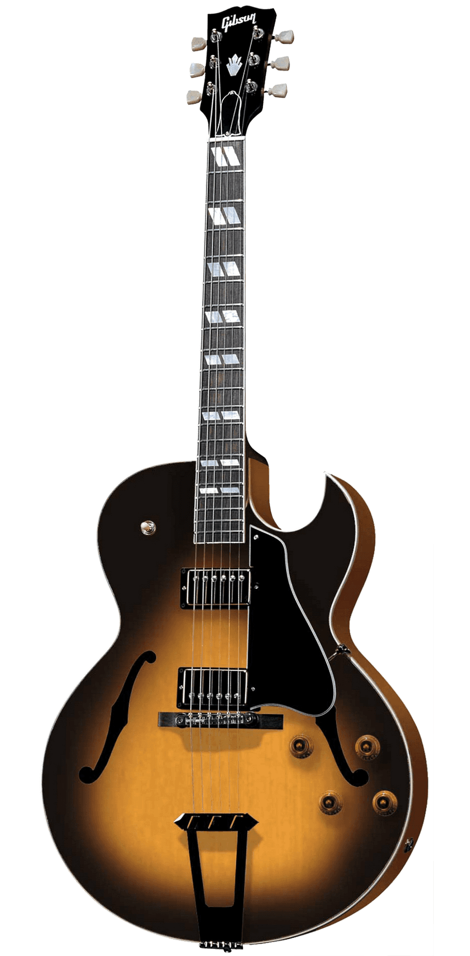 Vintage Sunburst Electric Guitar PNG Image