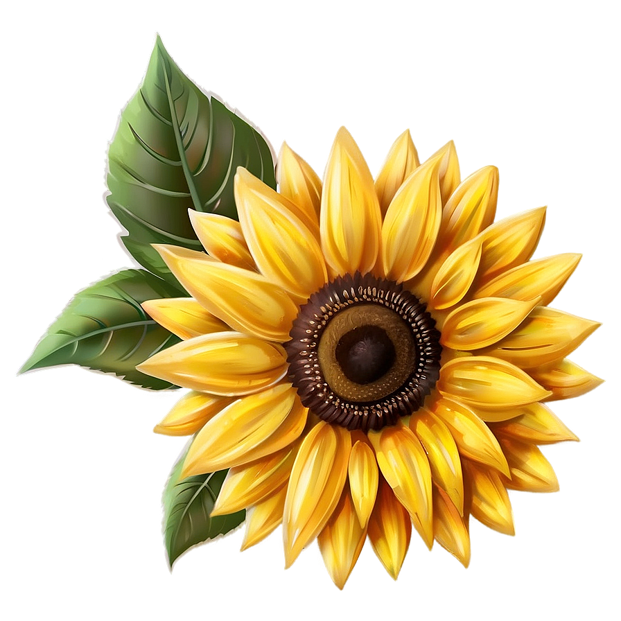 Vintage Sunflower Png Dso PNG Image