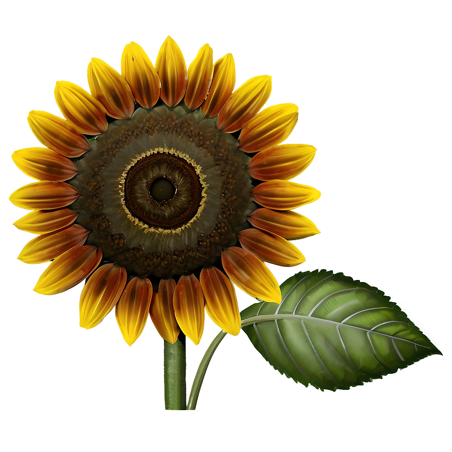 Vintage Sunflower Png Jql80 PNG Image