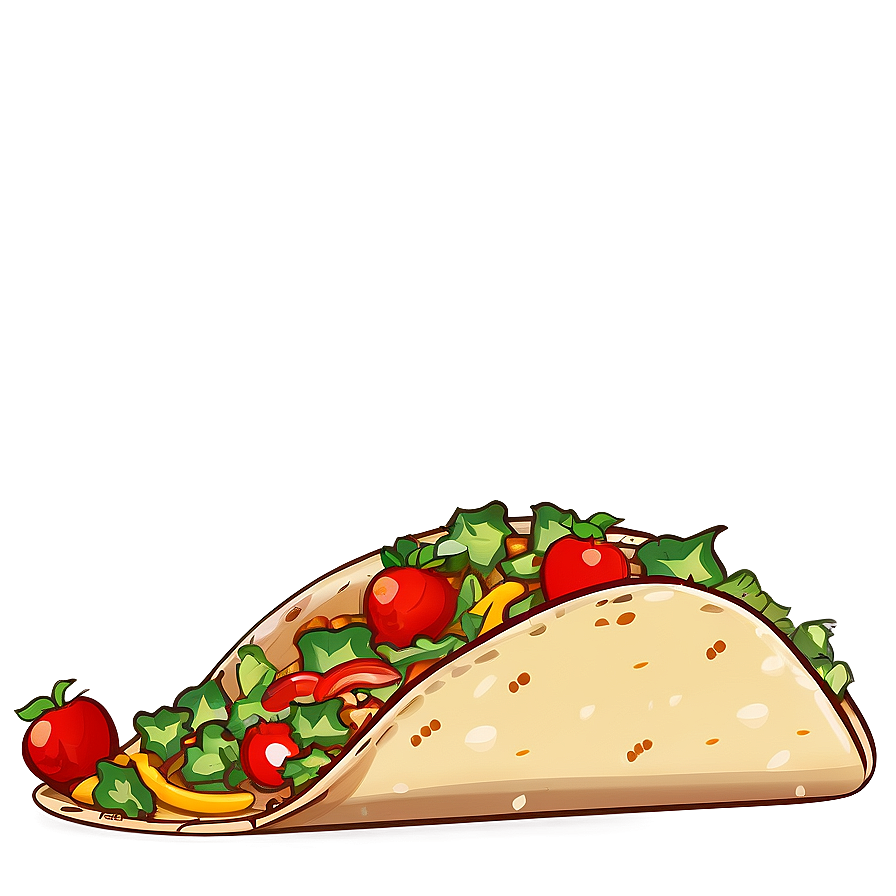 Vintage Taco Clipart Png Iop5 PNG Image