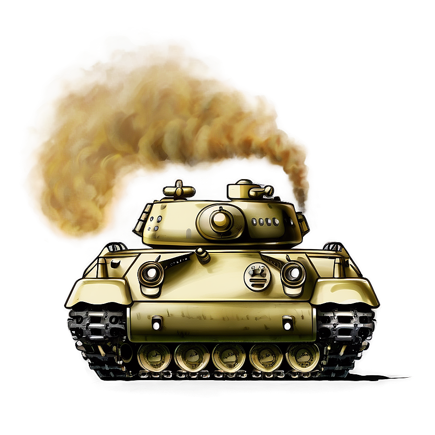 Vintage Tank Illustration Png Cer21 PNG Image