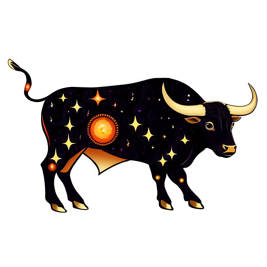 Vintage Taurus Astrology Png 88 PNG Image