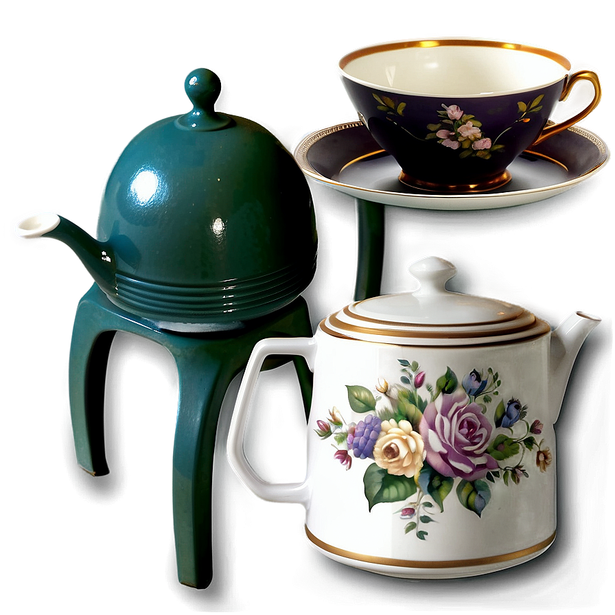 Vintage Tea Party Png Glv PNG Image