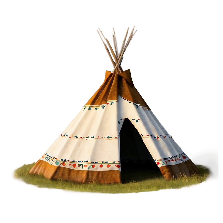 Vintage Teepee Sketch Png 06292024 PNG Image