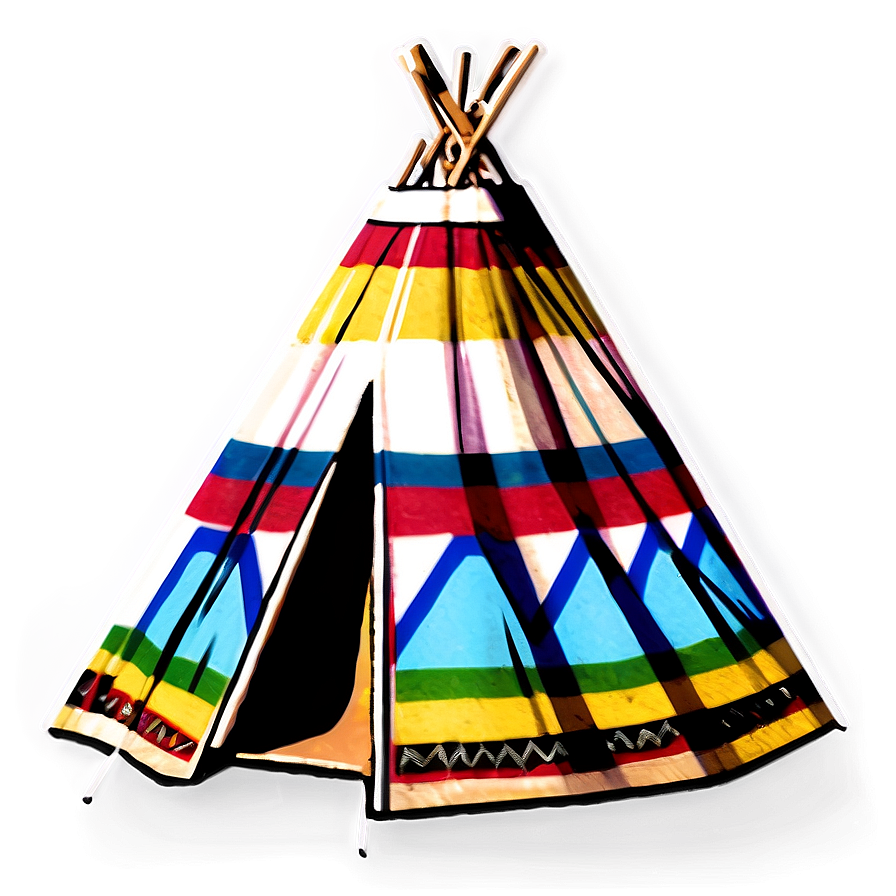 Vintage Teepee Sketch Png Rxb44 PNG Image