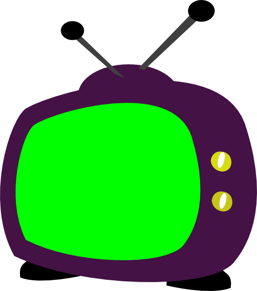 Vintage Television Cartoon PNG Image