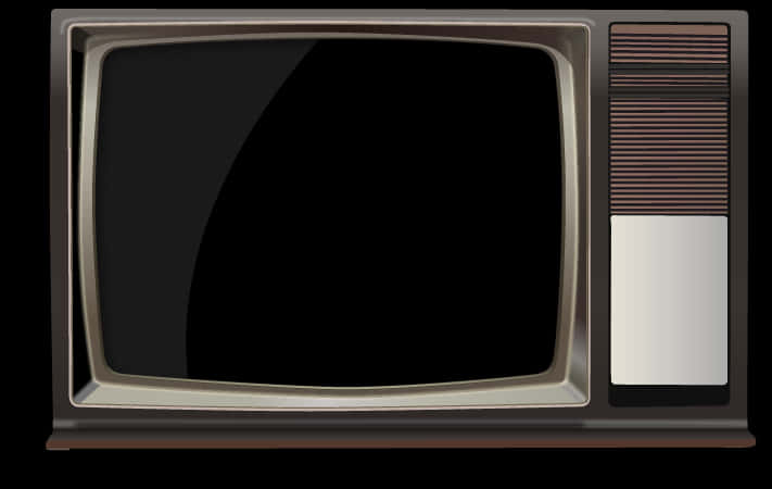 Vintage Television Classic Design PNG Image