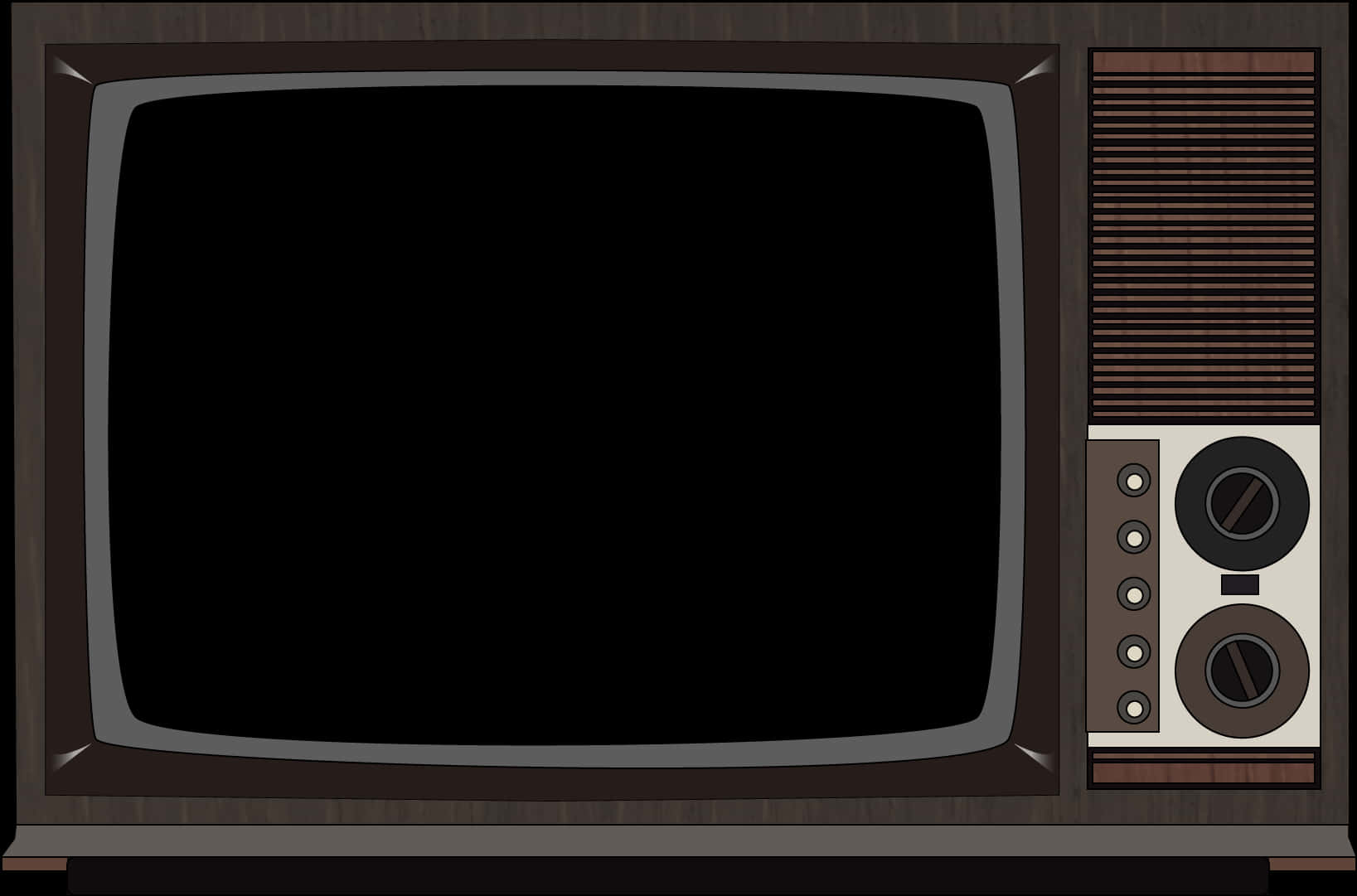 Vintage Television Classic Design PNG Image