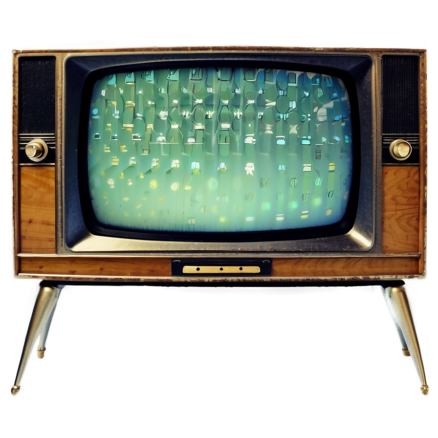 Vintage Television Front View Png Kms PNG Image