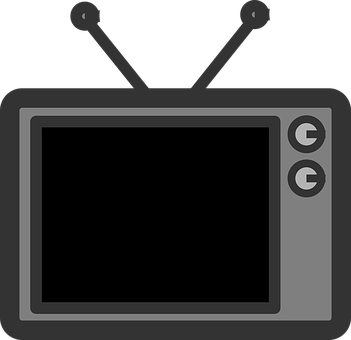 Vintage Television Icon PNG Image