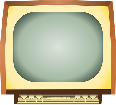 Vintage Television Illustration PNG Image