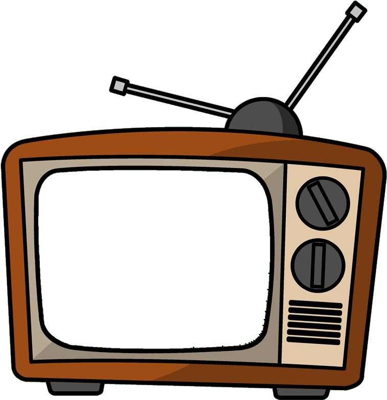 Vintage Television Illustration PNG Image