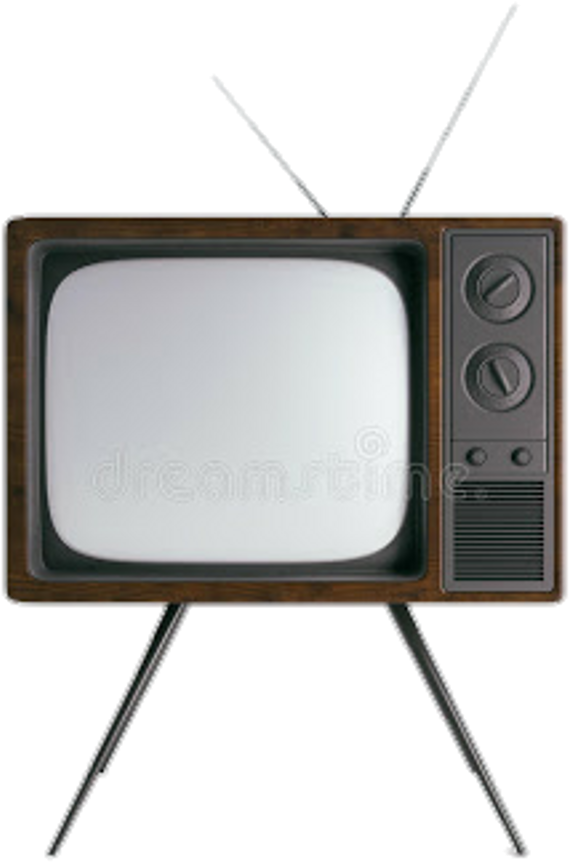 Vintage Television Set PNG Image