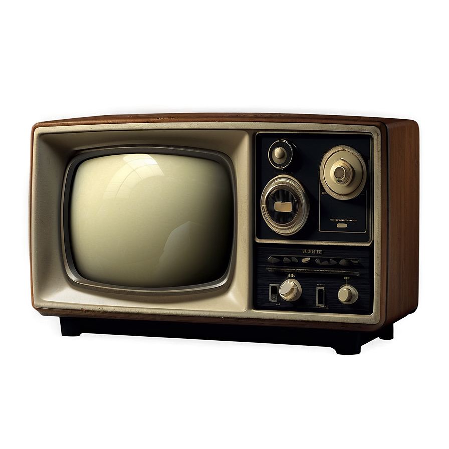 Vintage Television Set Png Qxx PNG Image