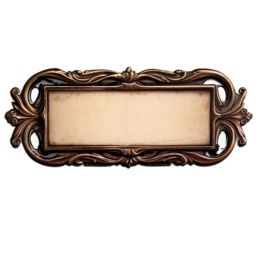 Vintage Text Box Background Png 12 PNG Image