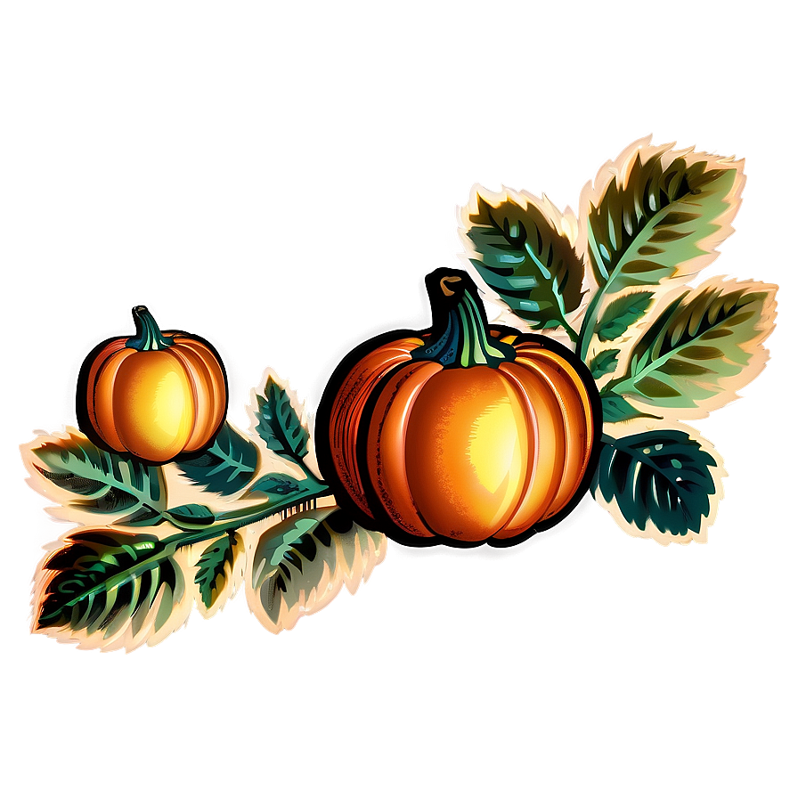 Vintage Thanksgiving Greeting Png 96 PNG Image