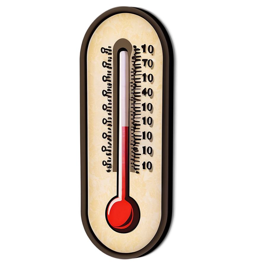 Vintage Thermometer Png Ocf33 PNG Image