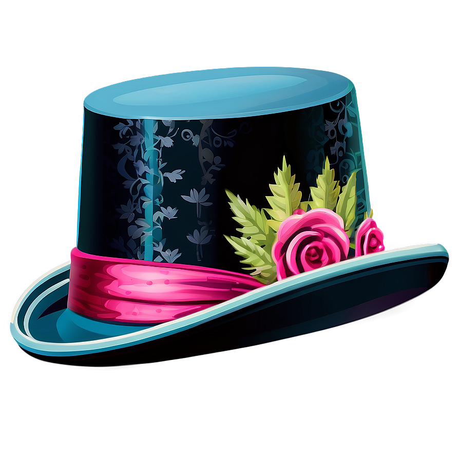 Vintage Top Hat Design Png 05042024 PNG Image