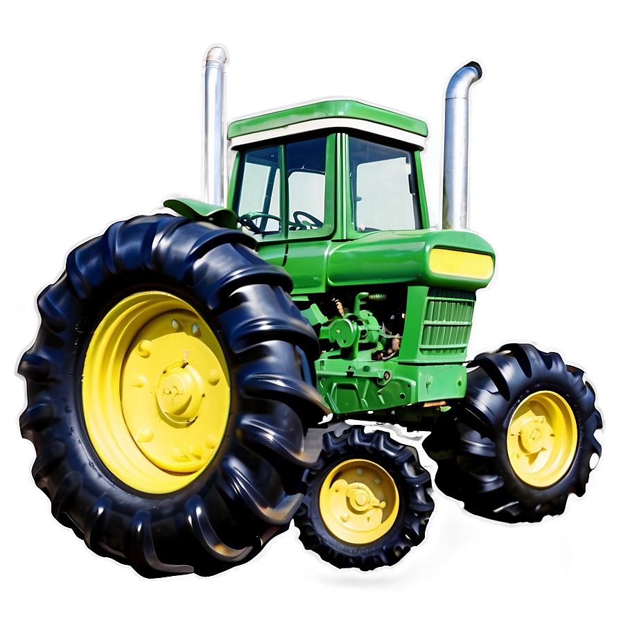 Vintage Tractor On Farm Png Voy PNG Image