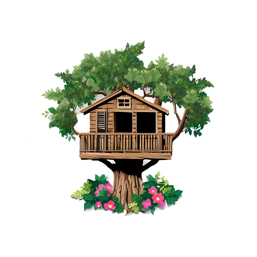 Vintage Treehouse Memories Png 89 PNG Image